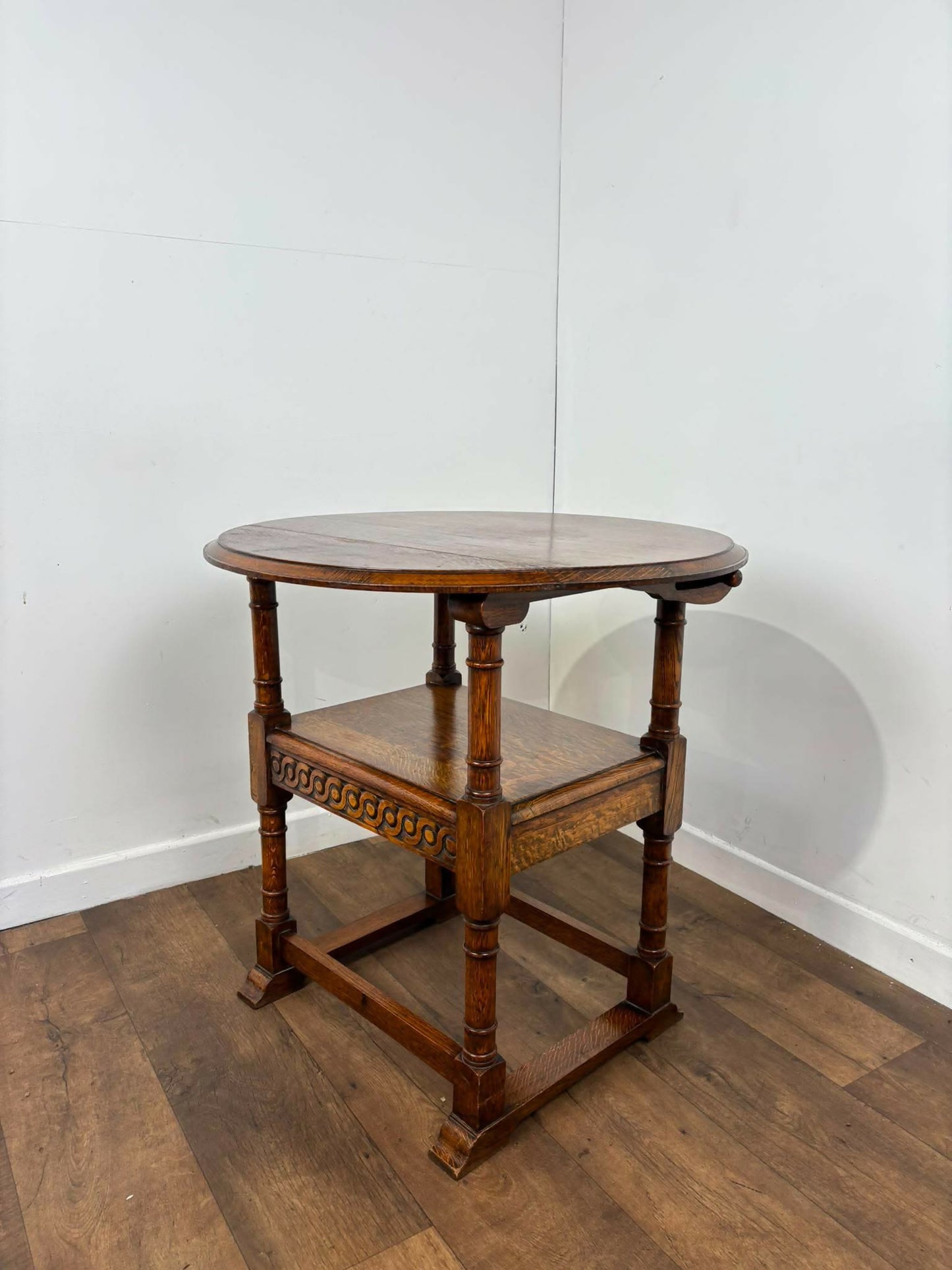 Arts & Crafts Oak Monks Chair/Metamorphic Table