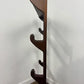 Vintage Oak Wall Mounted Gun Rack – Four Gun Holder