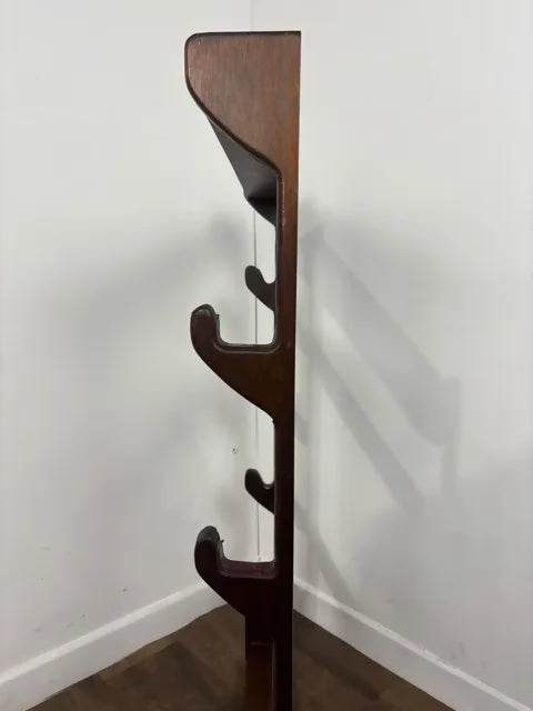 Vintage Oak Wall Mounted Gun Rack – Four Gun Holder