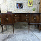 Regency Style Mahogany Sideboard with Drawers - Serpentine