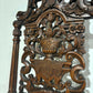 Carolean carved oak high back chair - having a very decoratively carved back, legs8