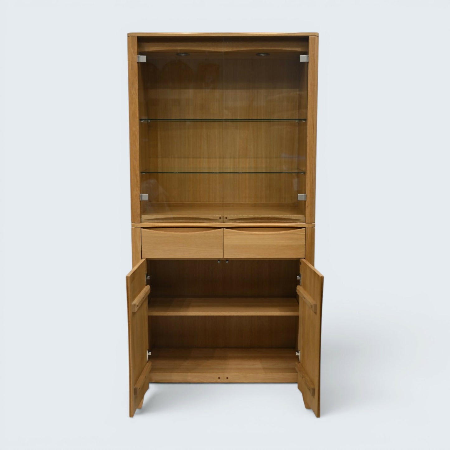 Ercol Oak Artisan Sideboard Display Cabinet Top Light Finish FREE UK Delivery*