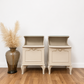 French Louis style bedside cabinets