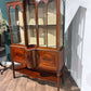 Edwardian inlaid mahogany display cabinet5