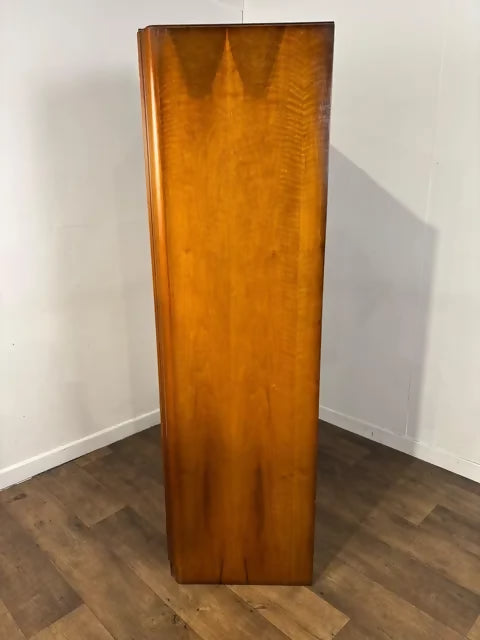 Vintage Walnut Double Wardrobe