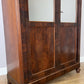 Wardrobe Antique French Burr Walnut Two Door Mirrored Armoire Cabinet LOT 6374