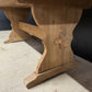 French Bleached Oak Farmhouse Dining Table