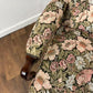 Vintage Reupholstered Floral Wingback Fireside Armchair