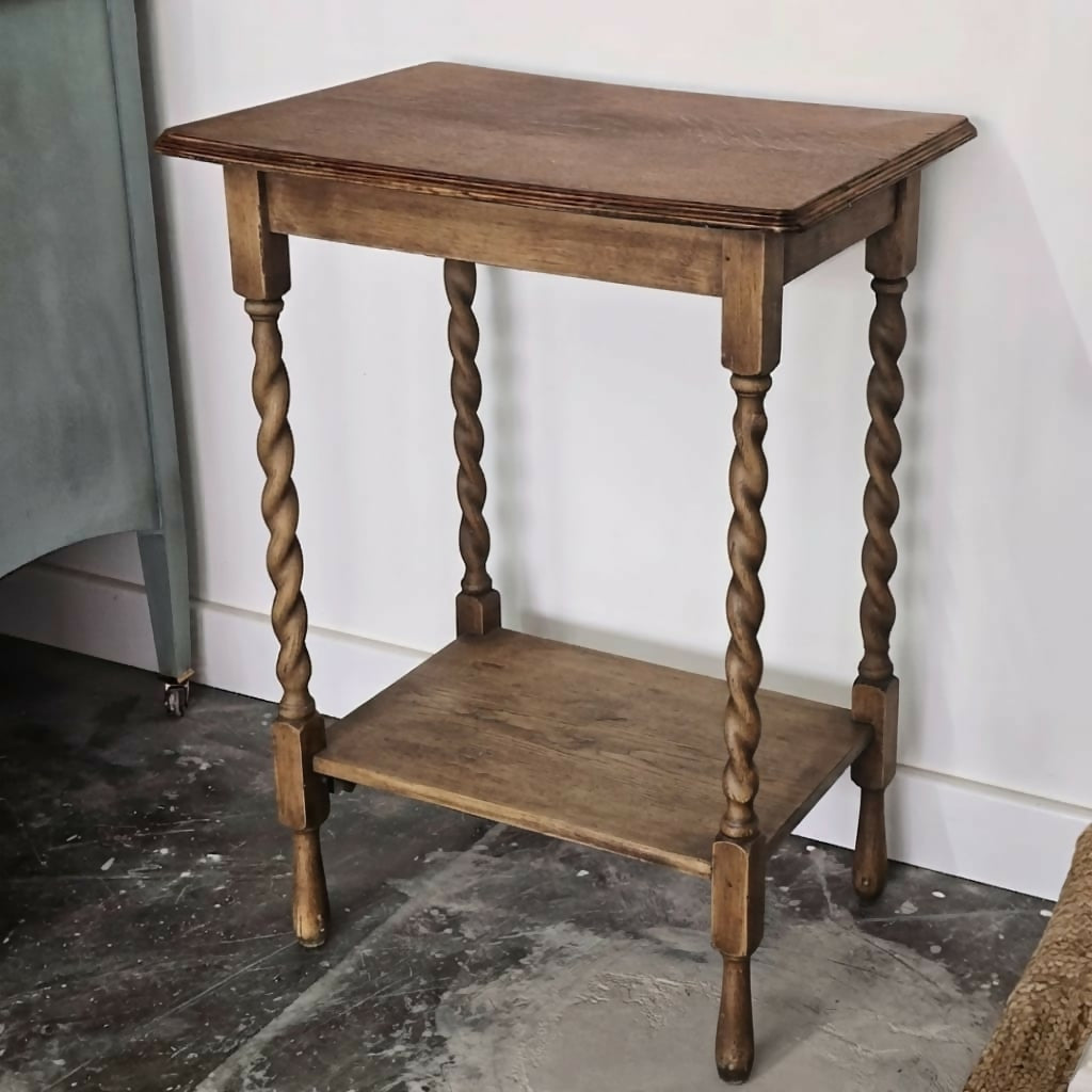 Custom order for Jill - Barley Twist table to be upcycled