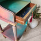 BOHO Bedside Bathroom Cabinet Cupboard Table Nightstand Upcycled Hand Painted