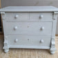 Blue Vintage Pine Chest of Drawers