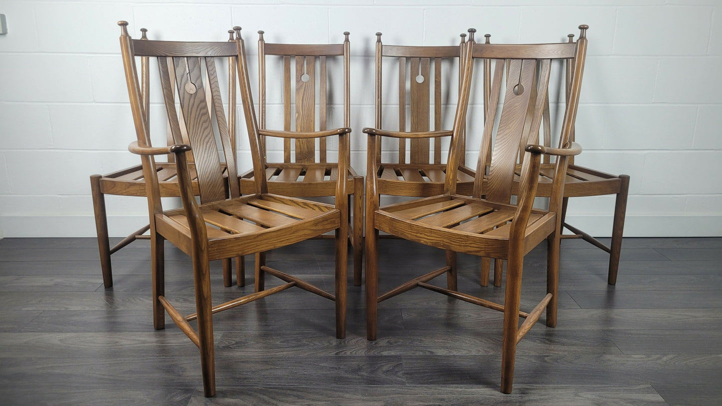 Ercol Set Of 6 Stonor Chairs, 1990s
