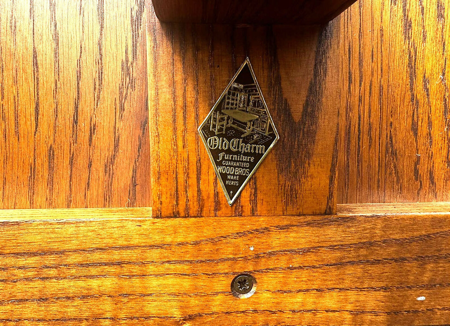 Wood Bros Old Charm Light Oak Wine Table 2428