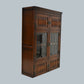 Old Charm Wall Top Unit Bookcase Leaded Glass Display Cupboard FREE UK Delivery