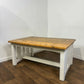 Large Modern Coffee Table With Reclaimed Top