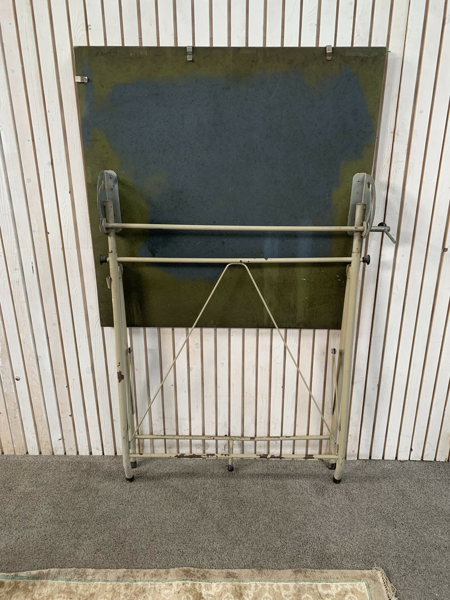 Vintage Architects Drawing Draughtsman Board Industrial Metal Table