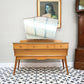 Alfred Cox Mid Century Dressing Table in Walnut 1960s with Single Mirror