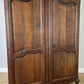 Wardrobe Antique French Louis XVI Style Oak Two Door Carved Armoire LOT 6465