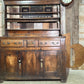 Antique Georgian Country Oak Dresser / Housekeeper Cupboard with Plate Rack, c.177