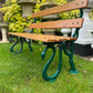 Hissing Serpent Cast Iron and Oak Garden Bench