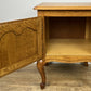 Bedside Table Vintage French Louis Style Oak Nightstand Carved Cabinet LOT 6305