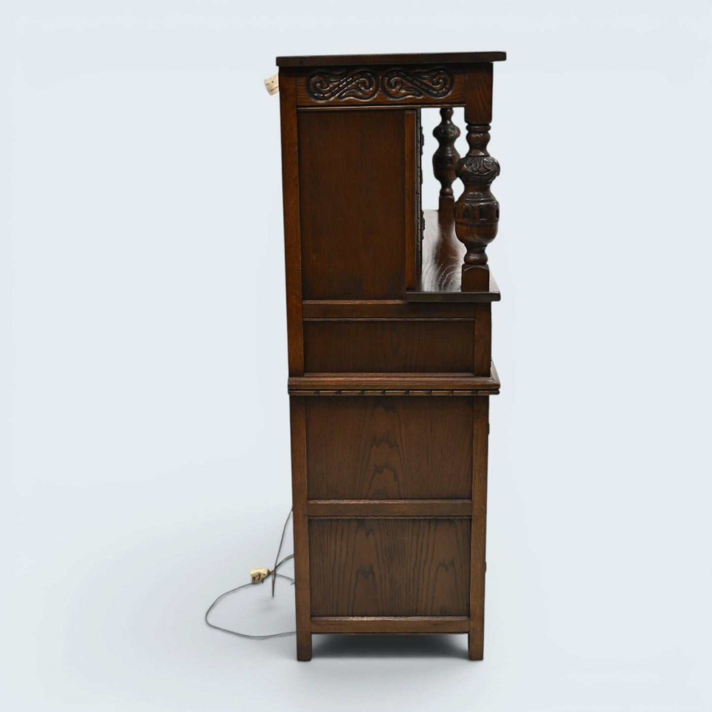 Old Charm Gothic Court Cupboard Buffett Sideboard Tudor Brown FREE UK Delivery.