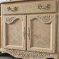 French Provincial Oak Buffet • Carved Details, Original Hardware, Satin Finish