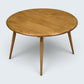 Ercol Large Round Coffee Table 1970s Retro Light Finish 74.5cm FREE UK Delivery