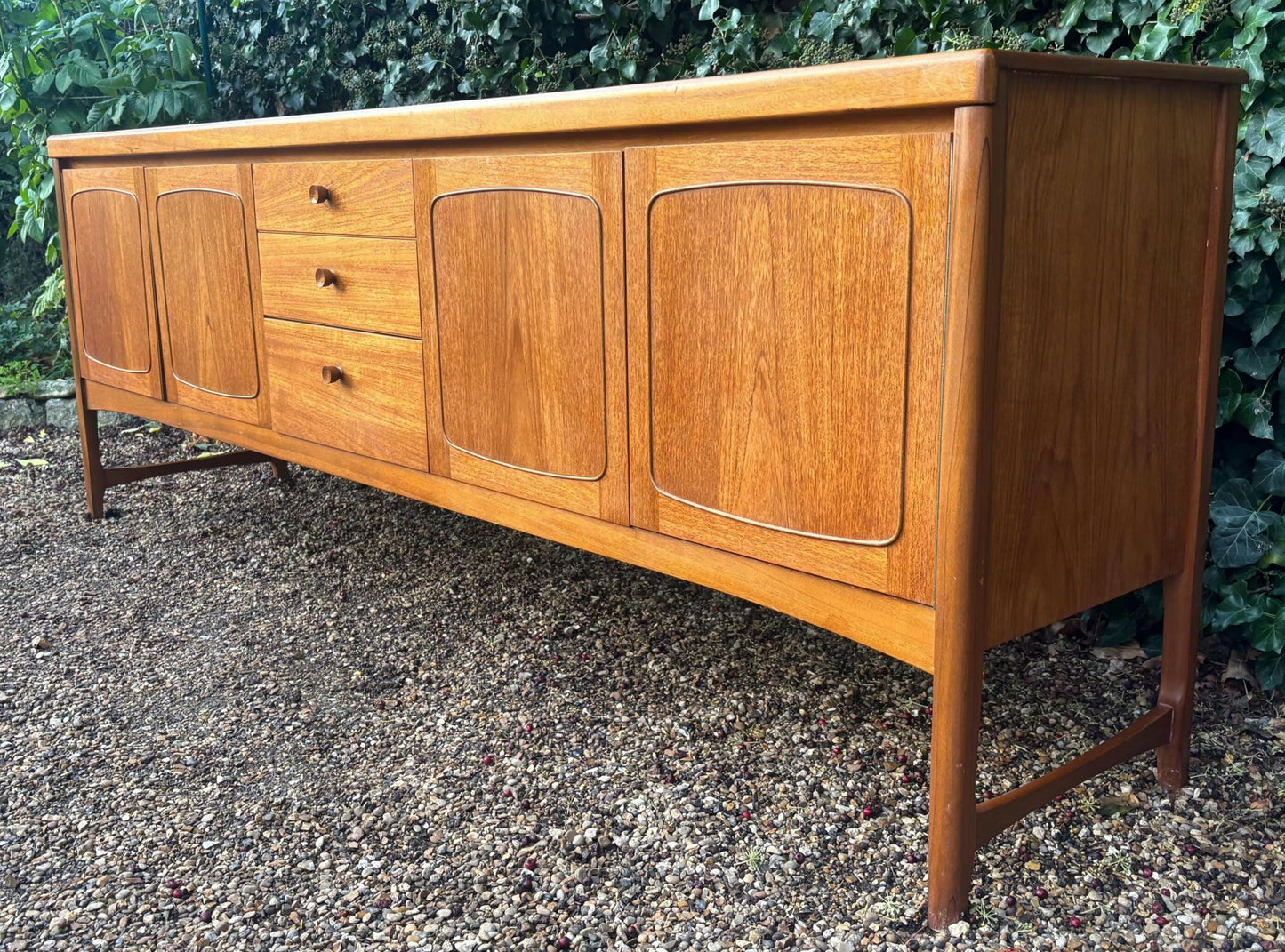 Vintage Mid Century Nathan Squares Teak Sideboard