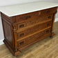 Chest of Drawers Antique French Style Oak Marble Top Carved Cabinet LOT 6450