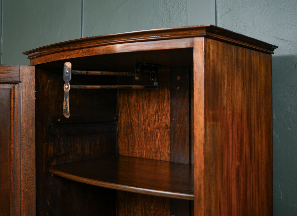 Georgian Mahogany Hall Robe / Single Wardrobe / Coat Storage