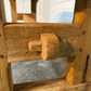 French Bleached Oak Trestle Farmhouse Dining Table