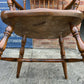 Antique Style Oak & Elm Comb Back Windsor Chair Crinoline Stretcher Armchair