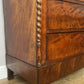 Chest of Drawers Antique French Burr Walnut 4 Drawers Carved Cabinet LOT 6267
