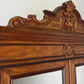 Wardrobe Antique French Mahogany Two Door Carved Mirrored Armoire LOT 6164
