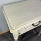 Bedside Table Vintage France Shabby Chic Painted Drawer Carved Cabinet LOT 4042