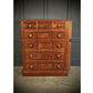 Late Victorian Walnut Tallboy Chest Of Drawers