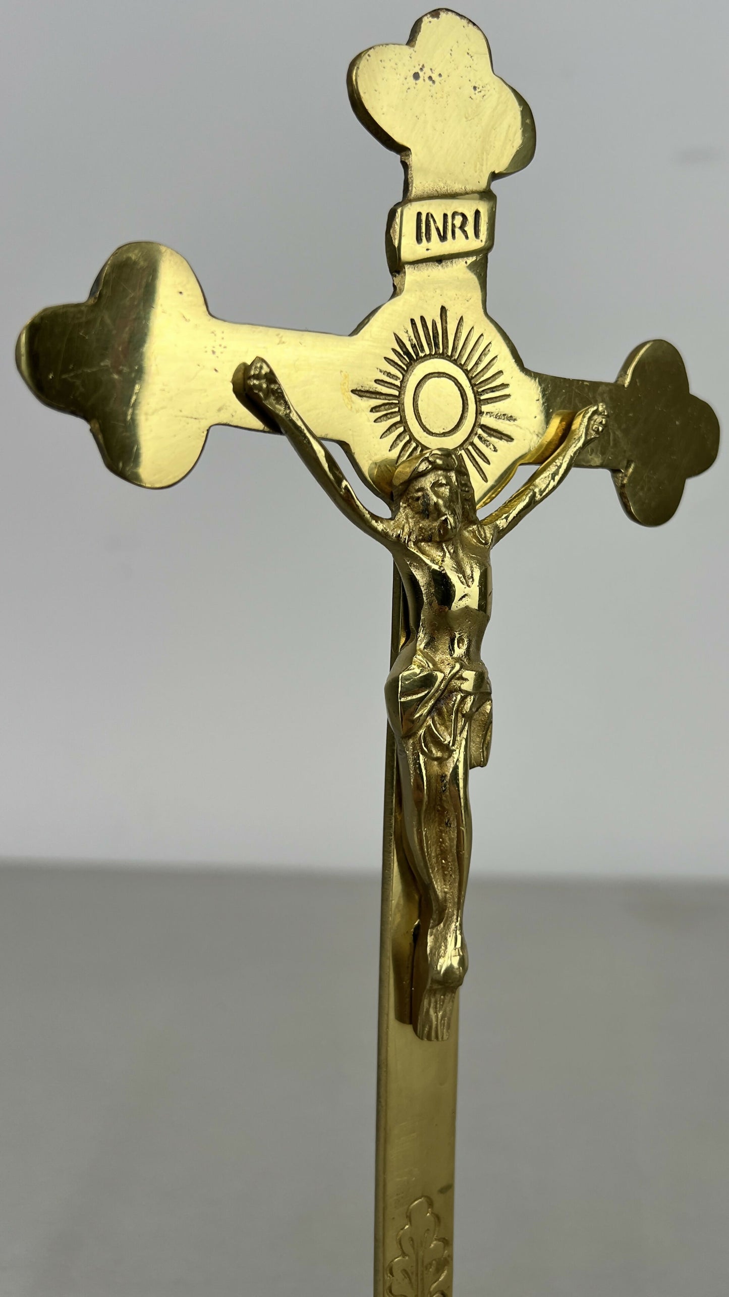 Crucifix Vintage French Style Religious Cross Standing Ornament LOT 6431