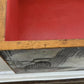 Antique Oak Chinoiserie decoupaged and hand painted large hinged Box