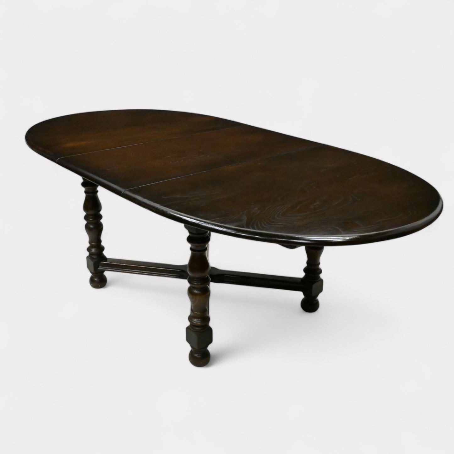 Ercol Extending Dining Table D End Seats 10 Model 705 Solid Elm FREE UK Delivery. SBR10599/1806E