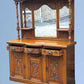 Edwardian Oak Mirror Back Sideboard