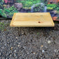Wooden table with Silver Hairpin Legs