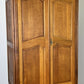 Wardrobe Antique French Style Oak Two Door Storage Carved Armoire LOT 6510