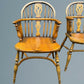 A Good Quality Pair of Ash Low Back Windsor Armchairs