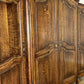 Wardrobe Vintage French Louis XVI Style Four Door Oak Carved Armoire LOT 6454