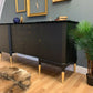 Black & gold vintage sideboard