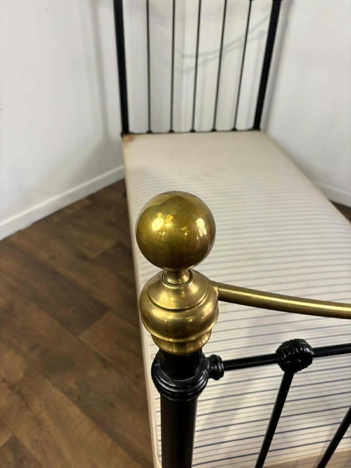 Reproduction Victorian Style Brass & iron Single Bed