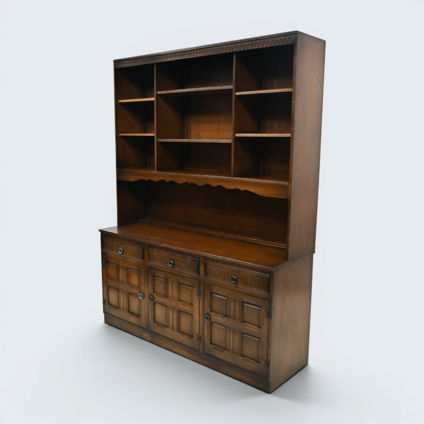 Old Charm Style Wall Unit Cabinet Bookshelf Drawers & Cupboards FREE UK Delivery