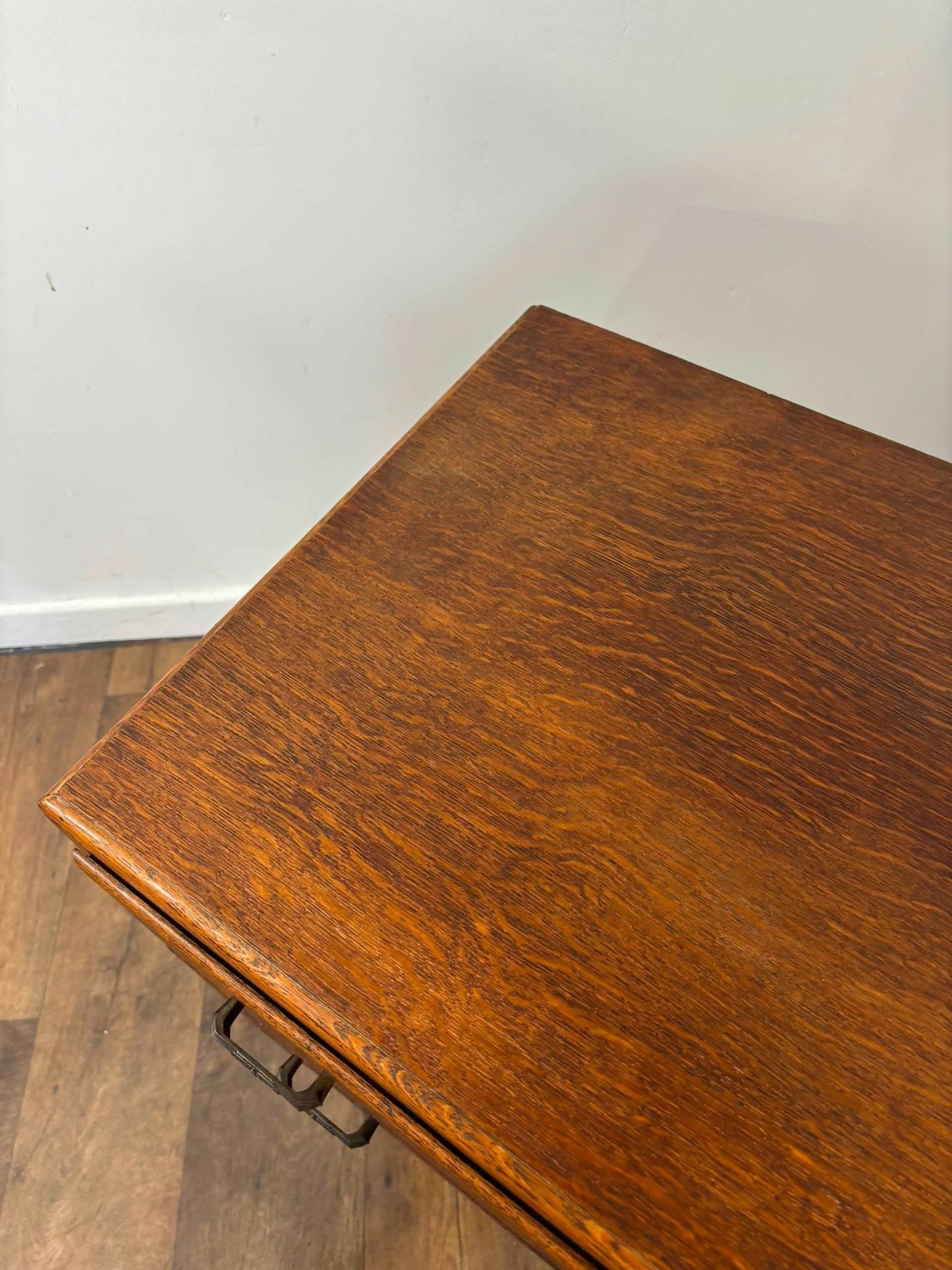 Vintage Oak Two Drawer Chest of Drawers