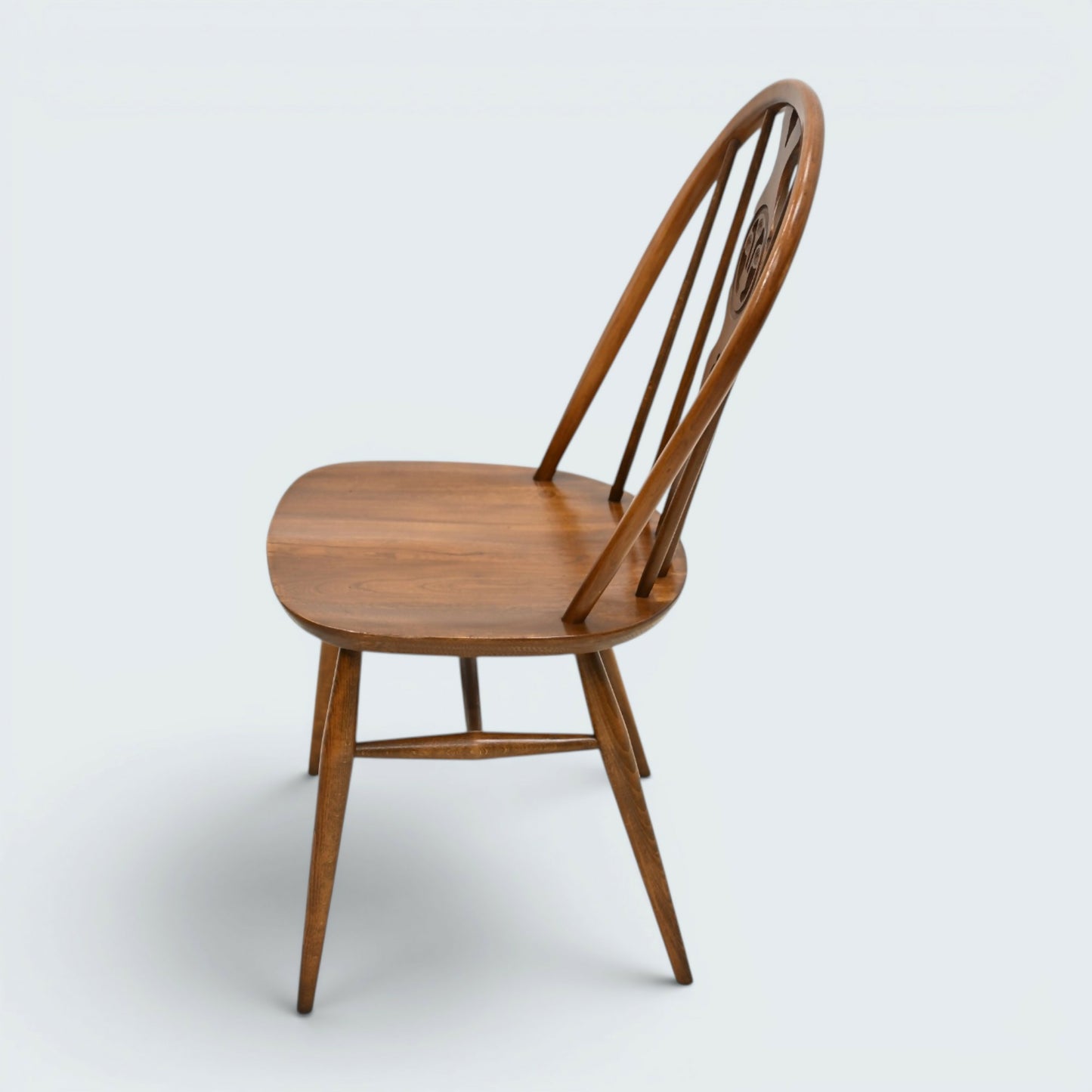 4 Ercol Fleur De Lys Bow Back Kitchen/Dining Chairs Model 878 FREE UK Delivery